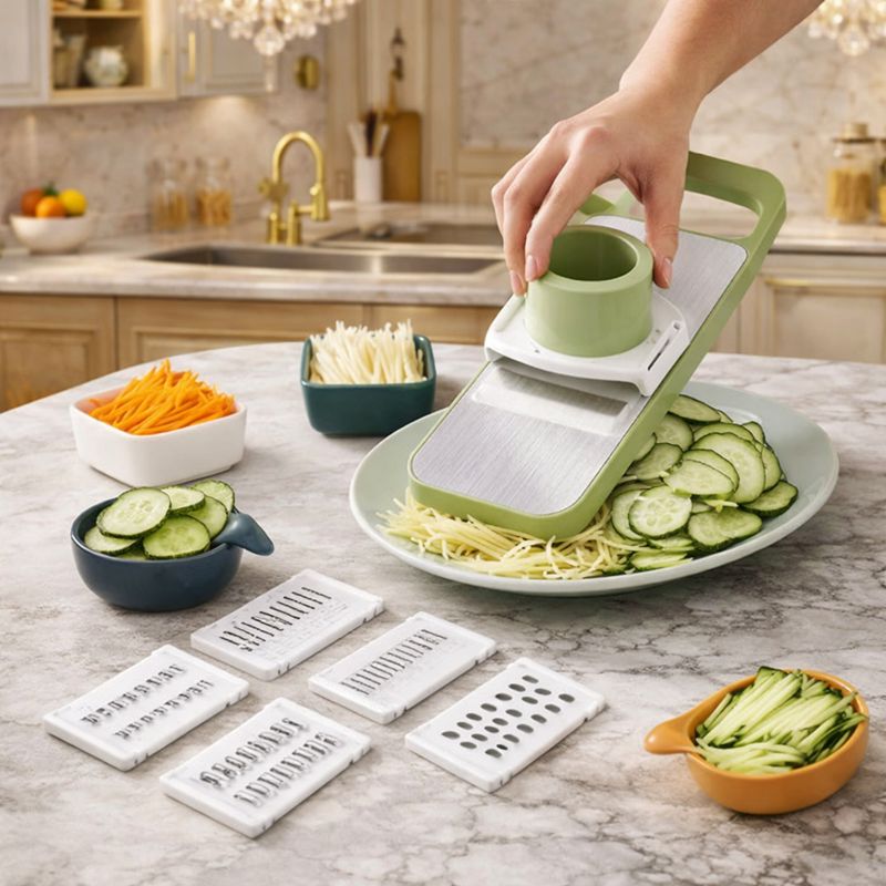 5-in-1 Vegetable Cutter – Fast, Easy & Mess-Free Kitchen Prep