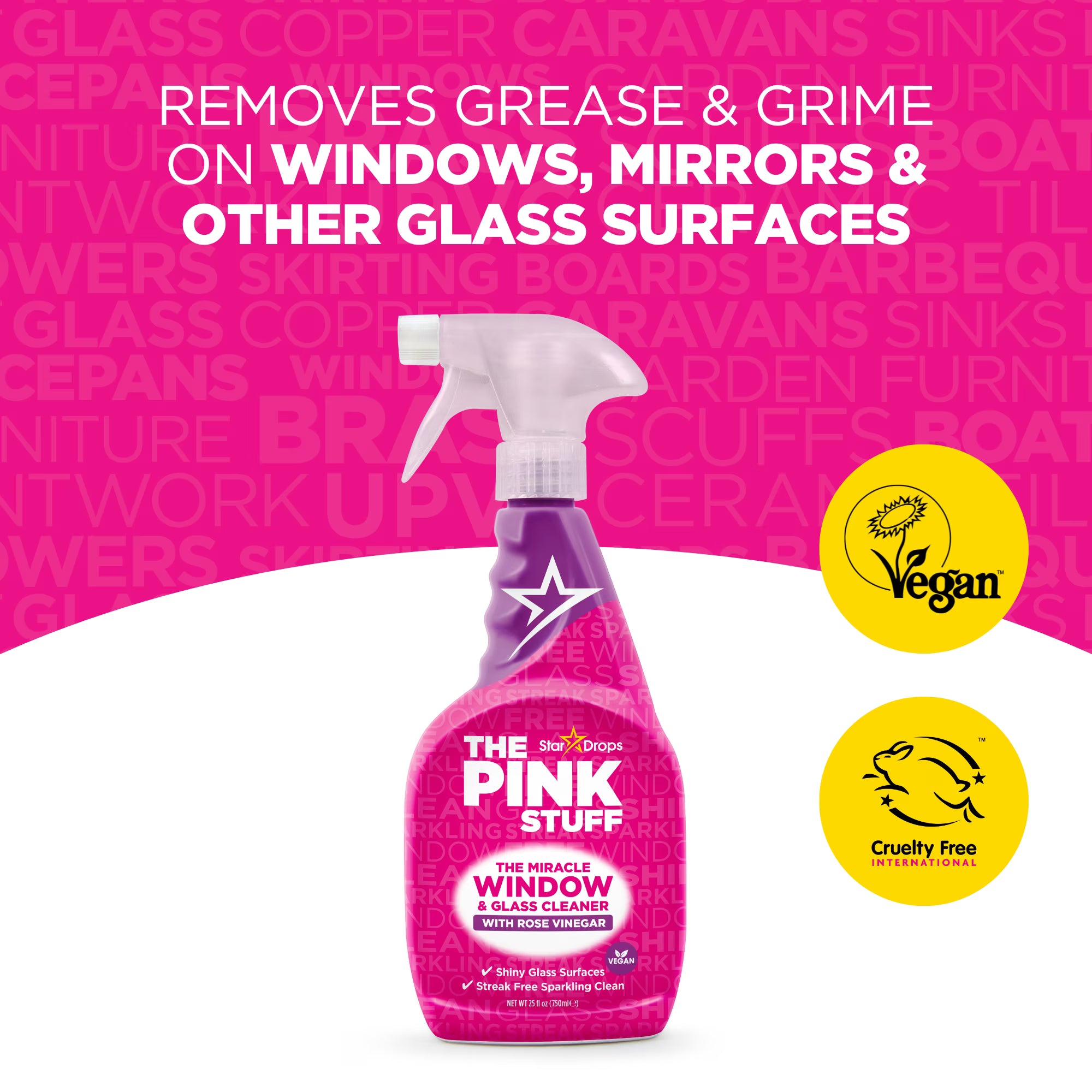 Glass Cleaner – Streak-Free Shine | Crystal Clear Windows & Mirrors in Seconds