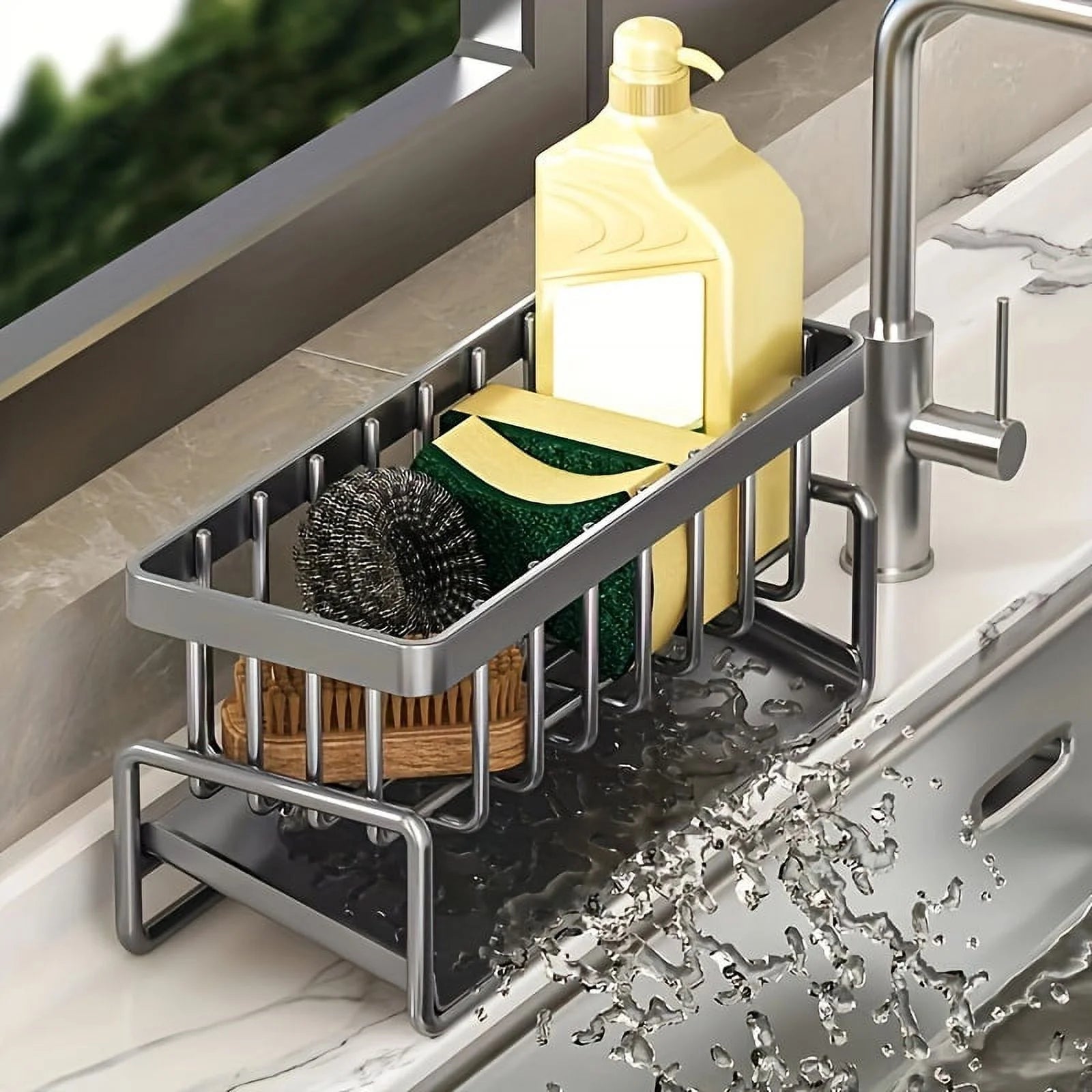 Sink Organizer Rack – Keep Your Sink Clean & Organized | Space Saving & Easy Storage