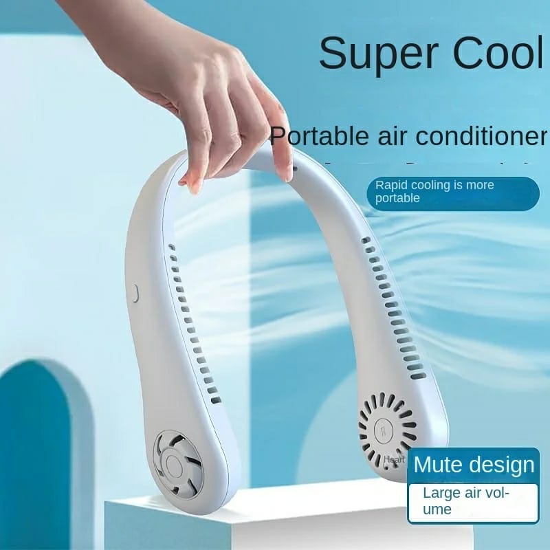 Stay Cool Anywhere – Mini Portable Neck Fan Hands-Free Cooling Neck Fan for Summer