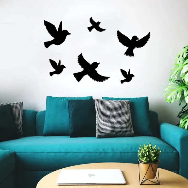 3D Wooden Sparrow Wall Decor – Elegant & Aesthetic Design | Beautify Your Home Instantly