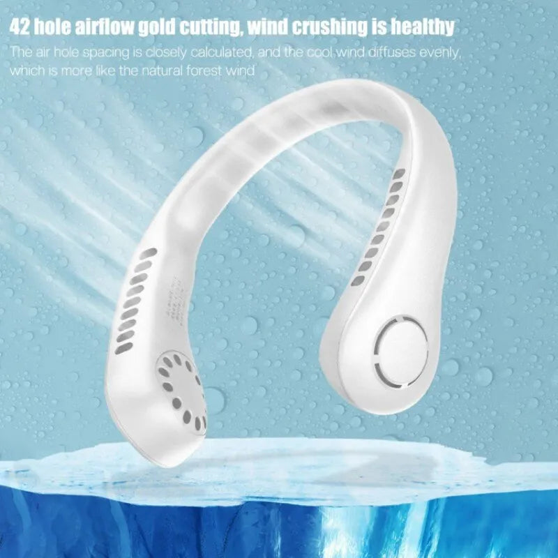 Stay Cool Anywhere – Mini Portable Neck Fan Hands-Free Cooling Neck Fan for Summer