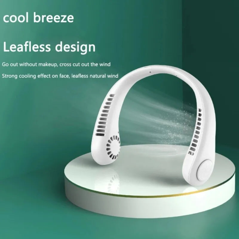 Stay Cool Anywhere – Mini Portable Neck Fan Hands-Free Cooling Neck Fan for Summer