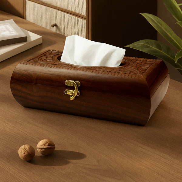 Wooden Tissue Box – Elegant & Modern Holder | Keep Your Space Clean & Stylish