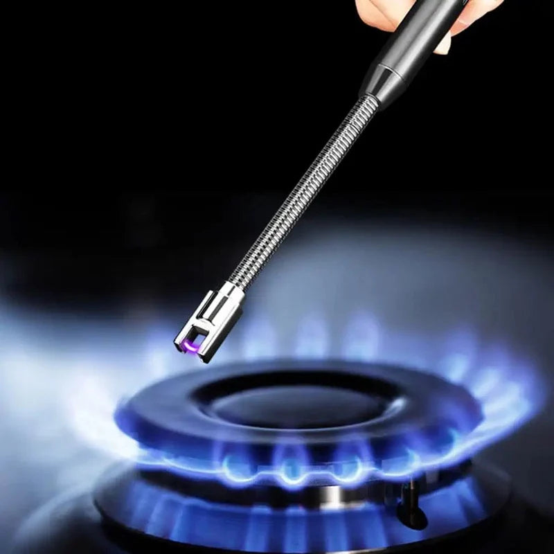 Electric Kitchen Lighter – Rechargeable & Windproof | Safe One-Click Ignition 🔥